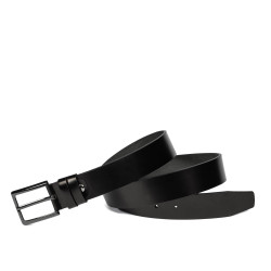 Curea barbati 41b negru lucios