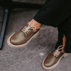 Női alkalmi cipő 6067 barna lifestyle