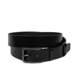 Curea barbati 65b negru lucios