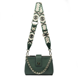 Geanta dama de umar 003g biz verde+multicolor