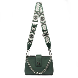 Geanta dama de umar 003g 01 biz verde+multicolor
