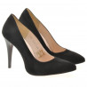 Pantofi eleganti dama 1241 negru antilopa