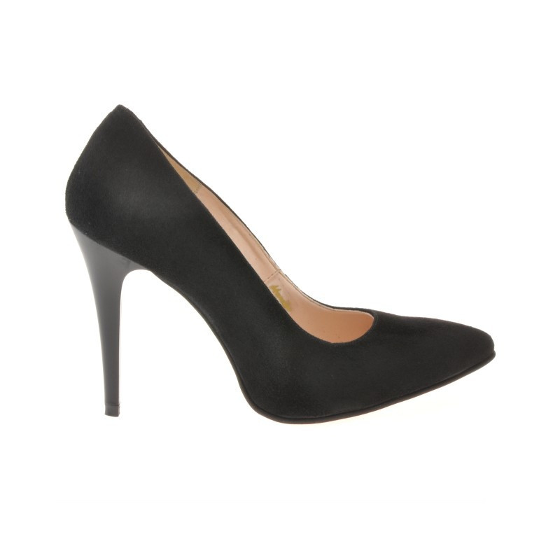 Pantofi eleganti dama 1241 negru antilopa