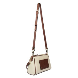 Geanta dama de umar 016g bej latte combinat