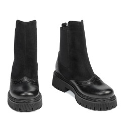 Ghete dama 3390 negru combinat