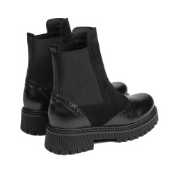 Ghete dama 3390 negru combinat