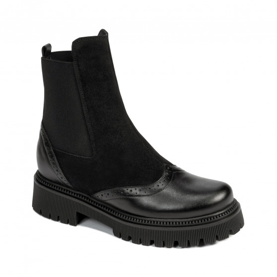 Ghete dama 3390 negru combinat