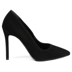 Pantofi eleganti dama 1299 negru antilopa