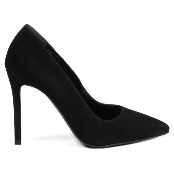 Pantofi eleganti dama 1299 negru antilopa