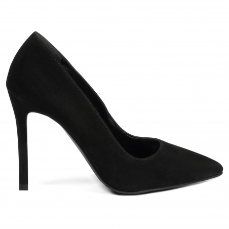 Pantofi eleganti dama 1299 negru antilopa