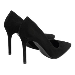 Pantofi eleganti dama 1299 negru antilopa