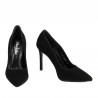 Pantofi eleganti dama 1299 negru antilopa