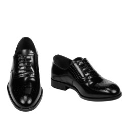 Pantofi eleganti barbati 959 negru florantic