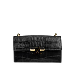 Geanta dama de umar 020g croco negru