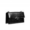 Geanta dama de umar 020g 01 croco lac negru