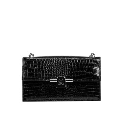 Geanta dama de umar 020g 01 croco lac negru