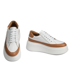 Pantofi sport dama 6070 alb combinat