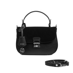 Geanta dama de mana 022g 01 negru combinat