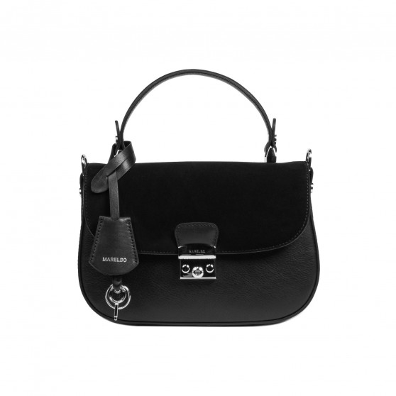 Geanta dama de mana 022g 01 negru combinat Geanta dama de mana 022g 01 negru combinat
