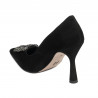 Pantofi eleganti dama 1312 negru antilopa