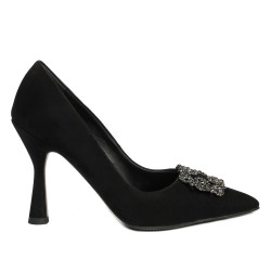 Pantofi eleganti dama 1312 negru antilopa