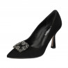 Pantofi eleganti dama 1312 negru antilopa
