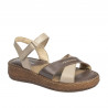 Sandale dama 5102 nisip combinat