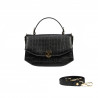 Geanta dama de mana 023g croco negru