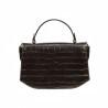 Geanta dama de mana 023g croco dark brown