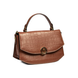 Geanta dama de mana 023g croco camel