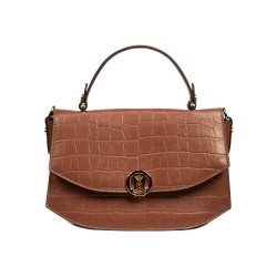 Geanta dama de mana 023g croco camel