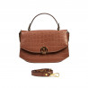 Geanta dama de mana 023g croco camel
