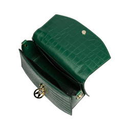 Geanta dama de mana 023g croco verde