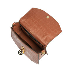 Geanta dama de mana 023g croco camel