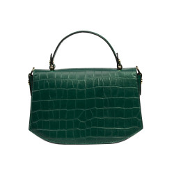 Geanta dama de mana 023g croco verde