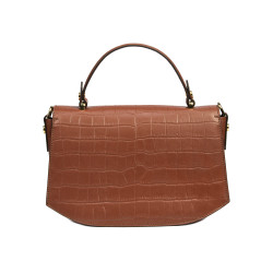 Geanta dama de mana 023g croco camel