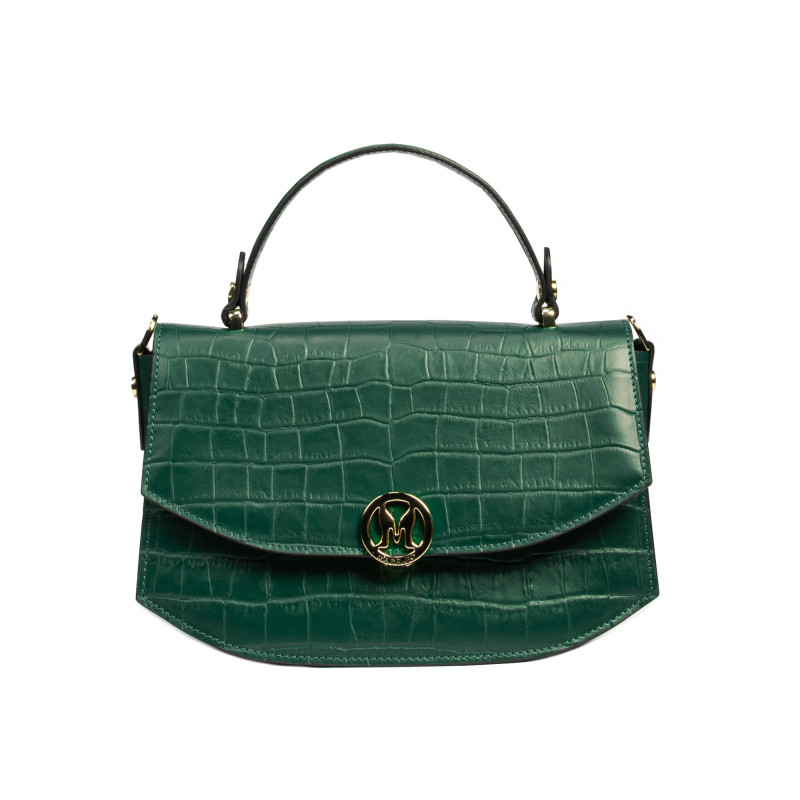 Geanta dama de mana 023g croco verde