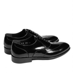 Pantofi eleganti barbati 964 negru florantic