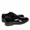 Pantofi eleganti barbati 964 negru florantic