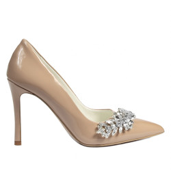 Pantofi eleganti dama 1300 lac camel