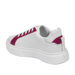 Pantofi sport dama 6073 alb+fuxia