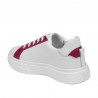 Pantofi sport dama 6073 alb+fuxia
