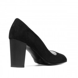 Elegáns női cipő 1278 fekete antilop