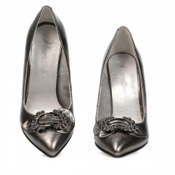 Pantofi eleganti dama 1279 argintiu sidef