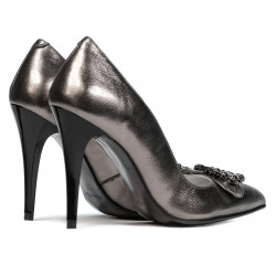 Pantofi eleganti dama 1279 argintiu sidef