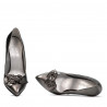 Pantofi eleganti dama 1279 argintiu sidef