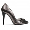 Pantofi eleganti dama 1279 argintiu sidef