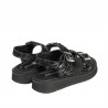 Sandale copii 529 negru+argintiu