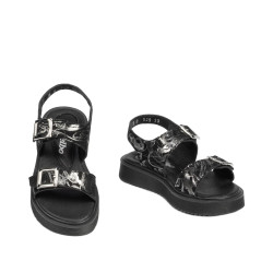 Sandale copii 529 negru+argintiu