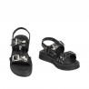 Sandale copii 529 negru+argintiu